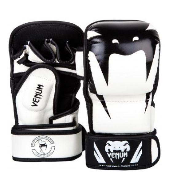 Перчатки для ММА  VENUM IMPACT SPARRING MMA GLOVES - WHITE/BLACK Перчатки для ММА  VENUM IMPACT SPARRING MMA GLOVES - WHITE/BLACK